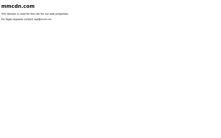 Kuvakaappaus sivustosta mmcdn.com