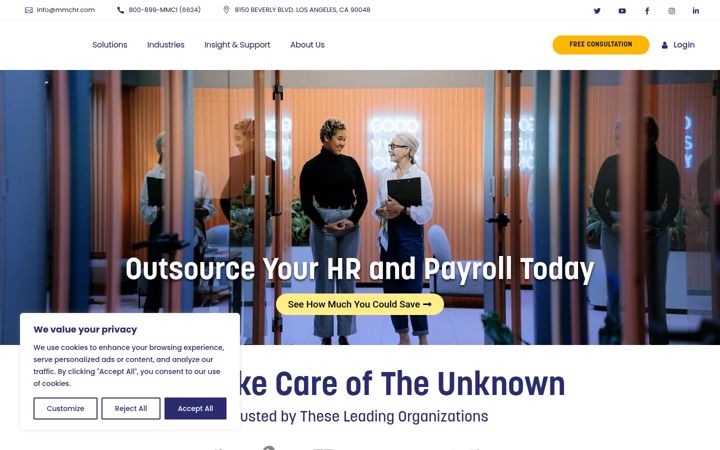 Screenshot of mmchr.com