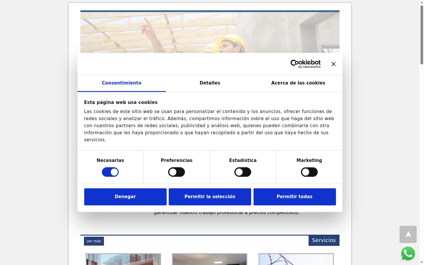 Capture d'écran de la bannière de consentement affichée avant toute interaction