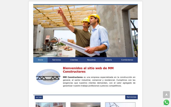 Screenshot of mmconstructoreselsalvador.com