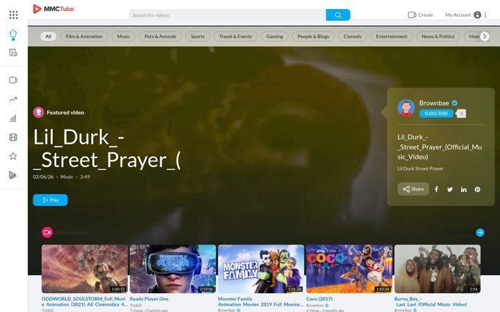 Screenshot of mmctube.com