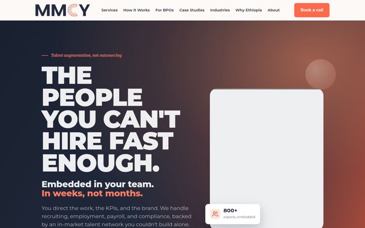 Screenshot of mmcytech.com