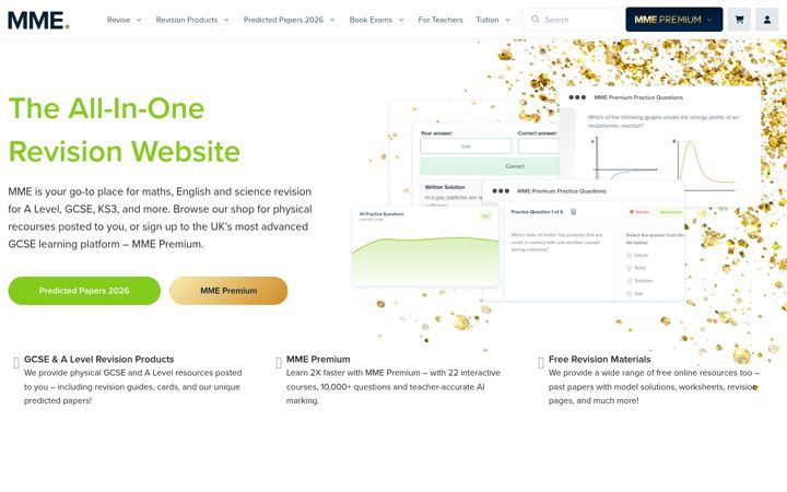 Screenshot of mmerevise.co.uk