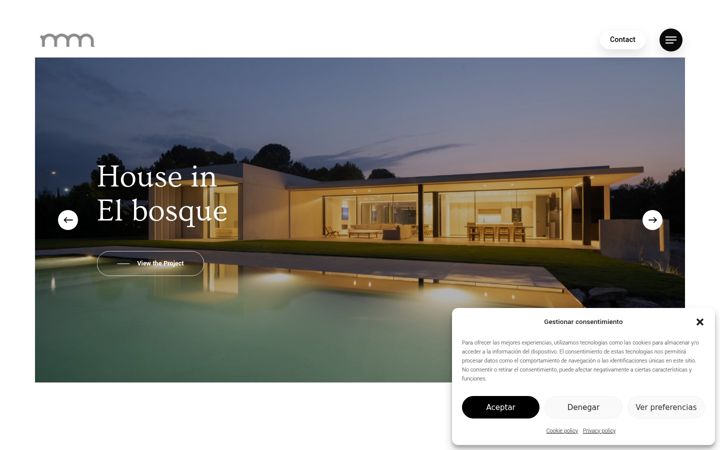 Screenshot of mmhomearchitecture.com