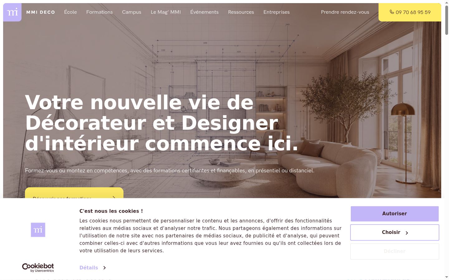 Screenshot tal-banner tal-kunsens muri qabel kwalunkwe interazzjoni