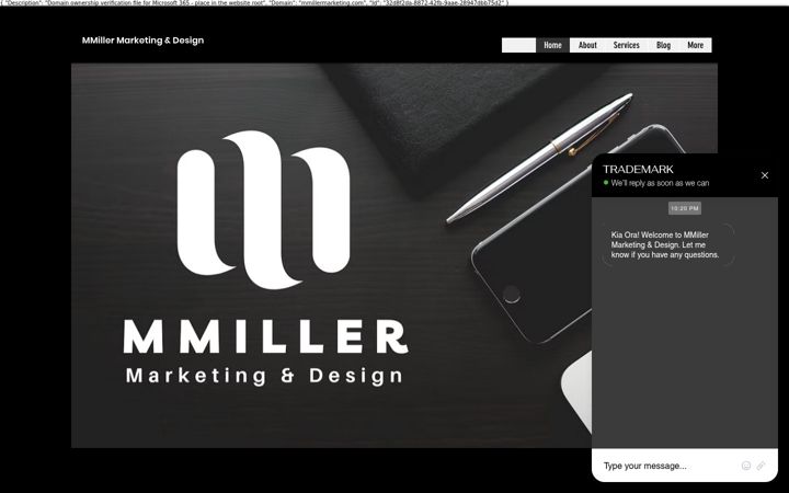 Screenshot of mmillermarketing.com