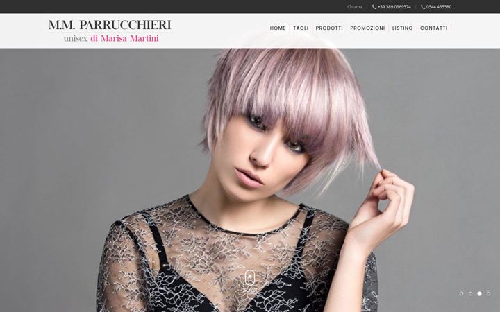 Screenshot of mmparrucchieri.com