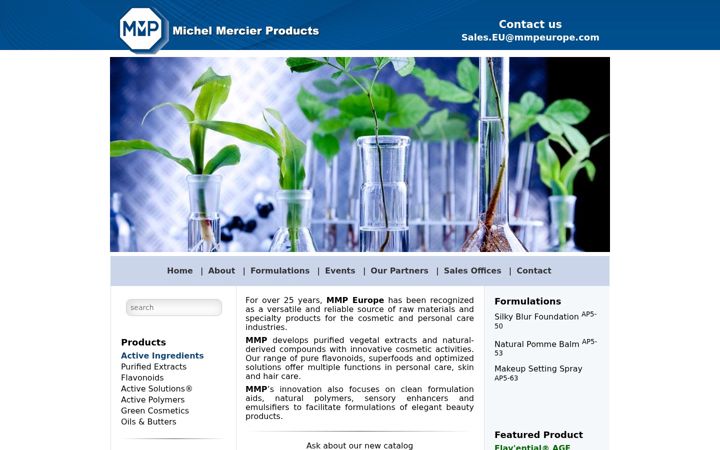Screenshot of mmpeurope.com