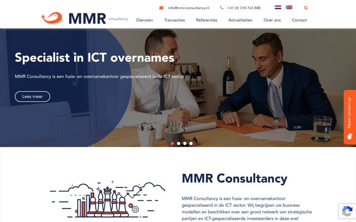 Screenshot stránky mmr-consultancy.nl