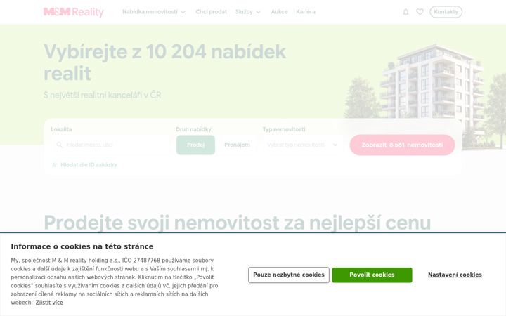 Screenshot of mmreality.cz