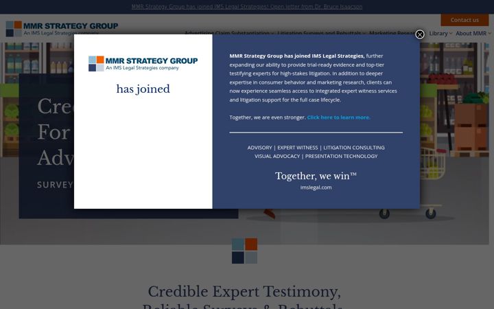 Screenshot of mmrstrategy.com