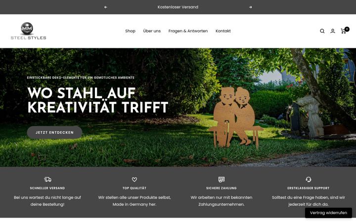 Screenshot of mmsteelstyles.com
