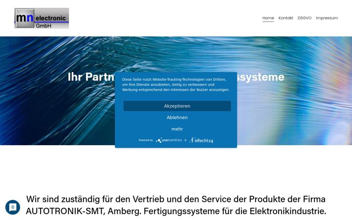 Screenshot of mn-electronic.com