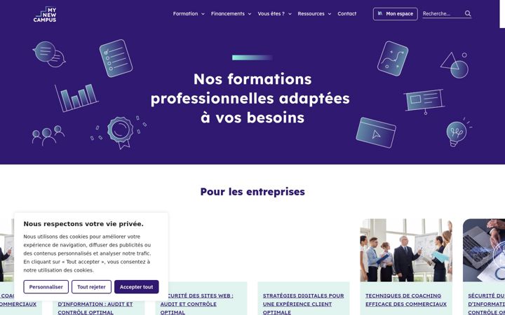 Screenshot of mncampus.com