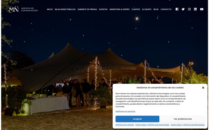 Screenshot of mncomunicacion.com