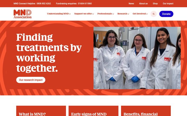 Screenshot of mndassociation.org