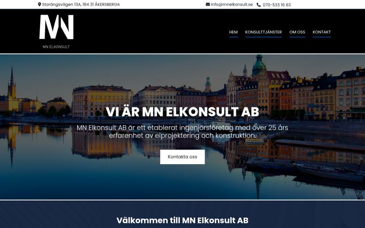 Ekraanipilt saidist mnelkonsult.se