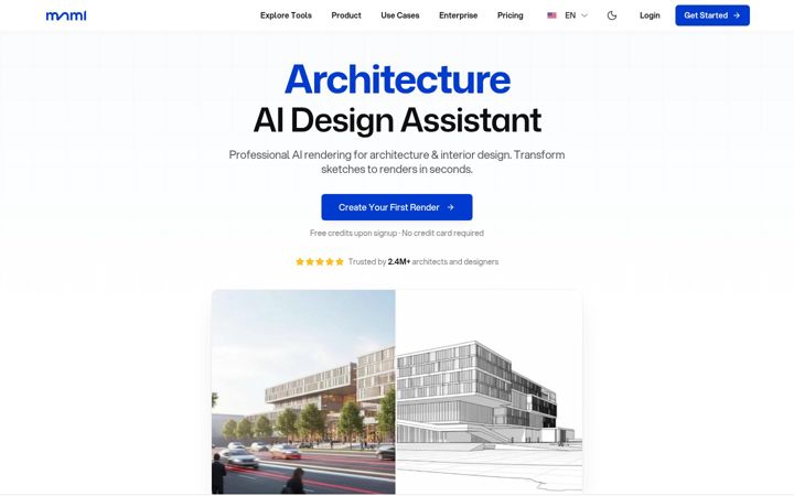 Screenshot of mnml.ai