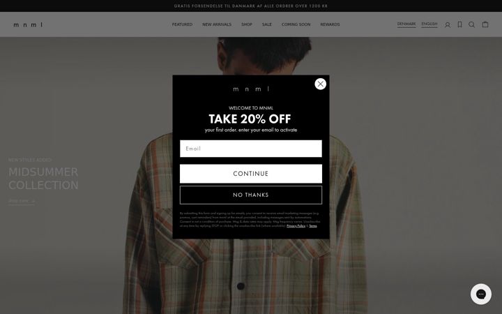 Screenshot of mnml.la