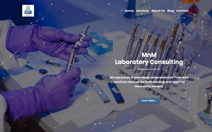 Screenshot of mnmlaboratories.com