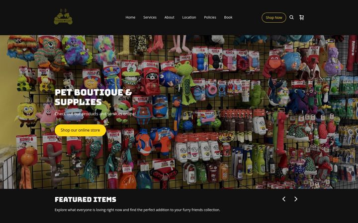 Screenshot of mnmpetboutique.com