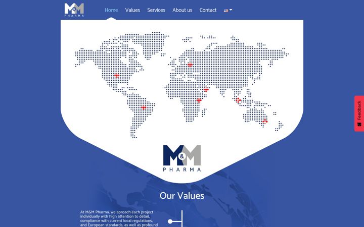 Screenshot of mnmpharma.com