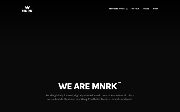 Screenshot of mnrk.com