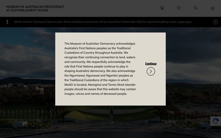 Screenshot of moadoph.gov.au