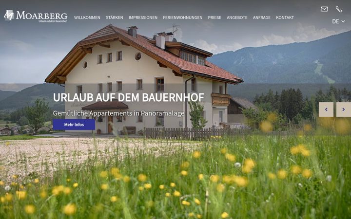 Screenshot of moarberg.com