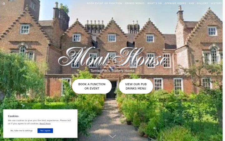 Screenshot of moathouse.com