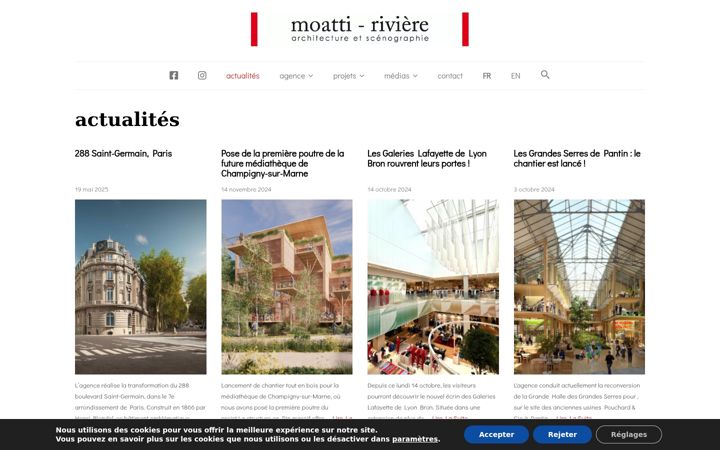 Screenshot of moatti-riviere.com