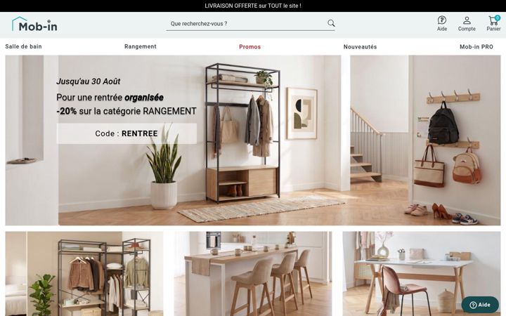 Screenshot of mob-in.com