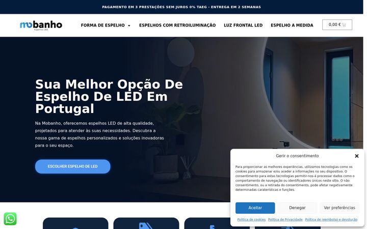 Screenshot of mobanho.com