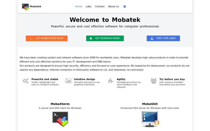 Screenshot of mobatek.net