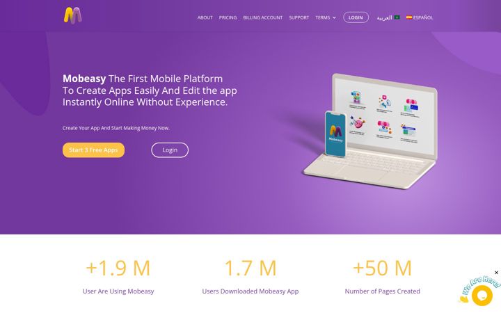 Screenshot of mobeasy.com