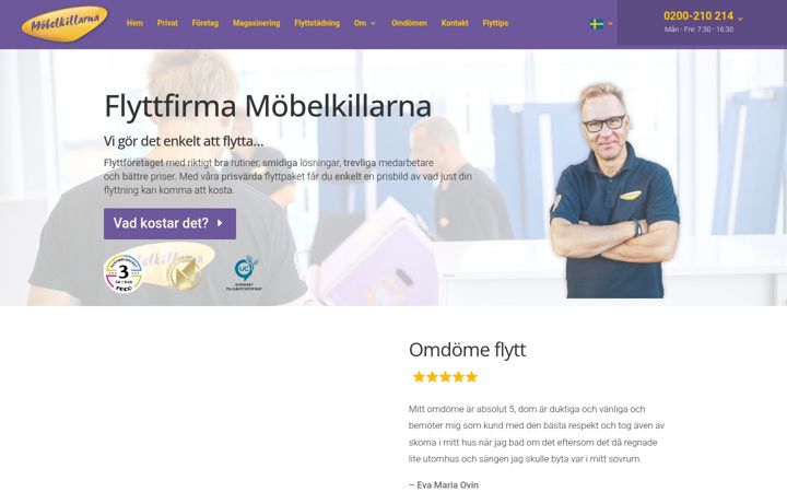 Screenshot of mobelkillarna.se