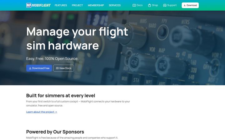 Screenshot of mobiflight.com