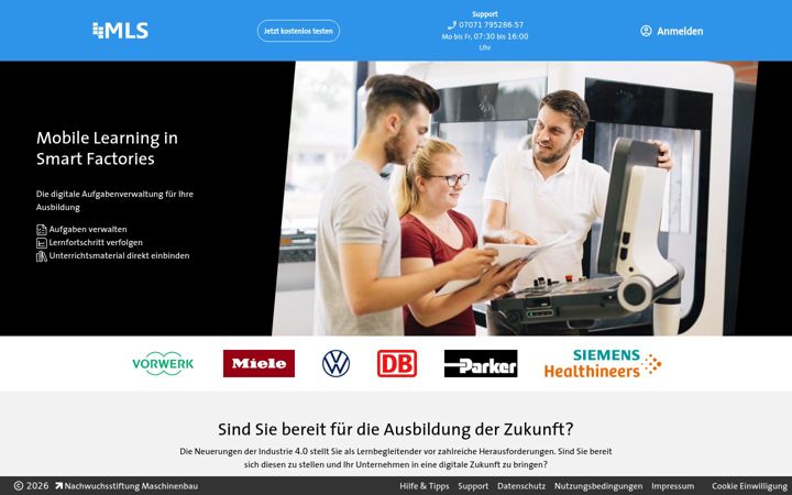 Screenshot of mobil-lernen.com