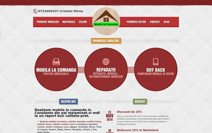 Screenshot of mobila-constanta.com