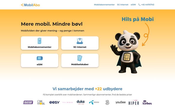 Screenshot του mobilabo.dk