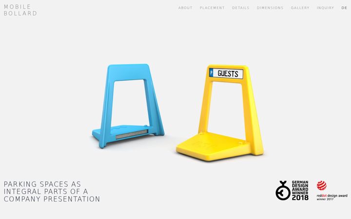 Screenshot of mobile-bollard.com