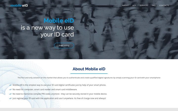 Screenshot of mobile-eid.com