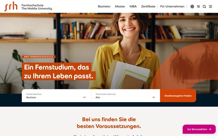 Screenshot of mobile-university.de