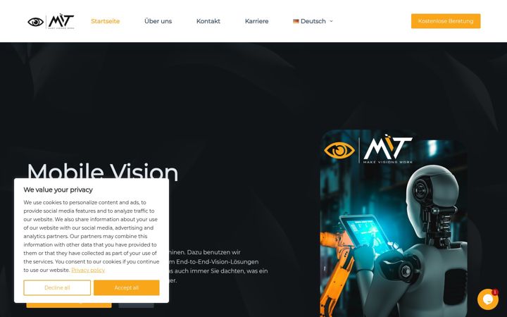 Screenshot of mobile-vision-technology.com