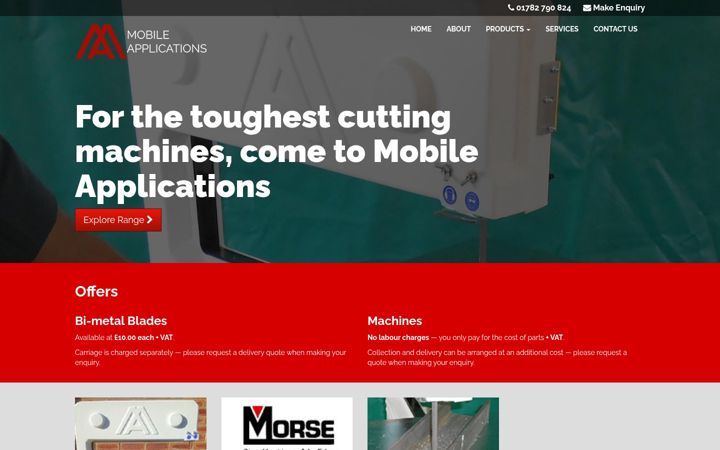 Screenshot of mobileapplicationsltd.com