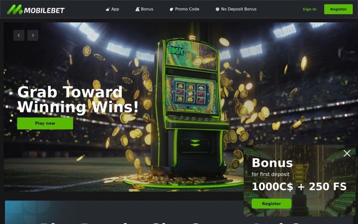 Screenshot of mobilebetcasino.org