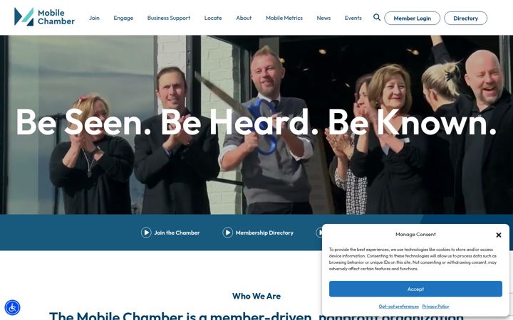 Screenshot of mobilechamber.com