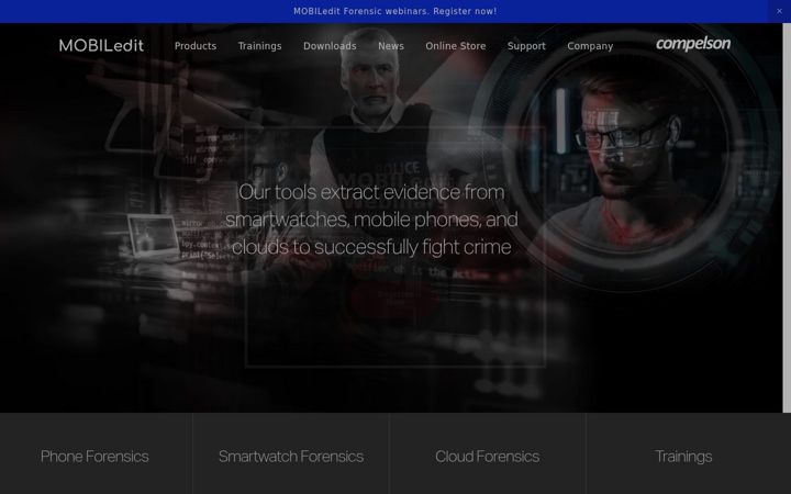 Screenshot of mobiledit.com