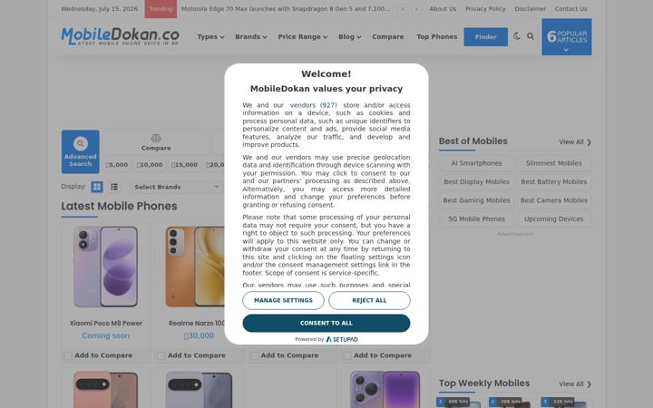 Screenshot di mobiledokan.co