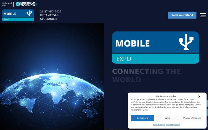 Snimka zaslona za mobileexpo.se